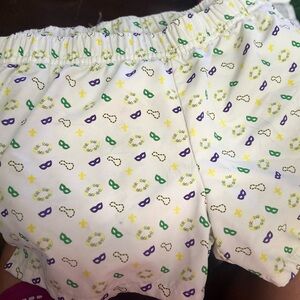 MARDI GRAS attire Magellan Outdoors Athletic Shorts.